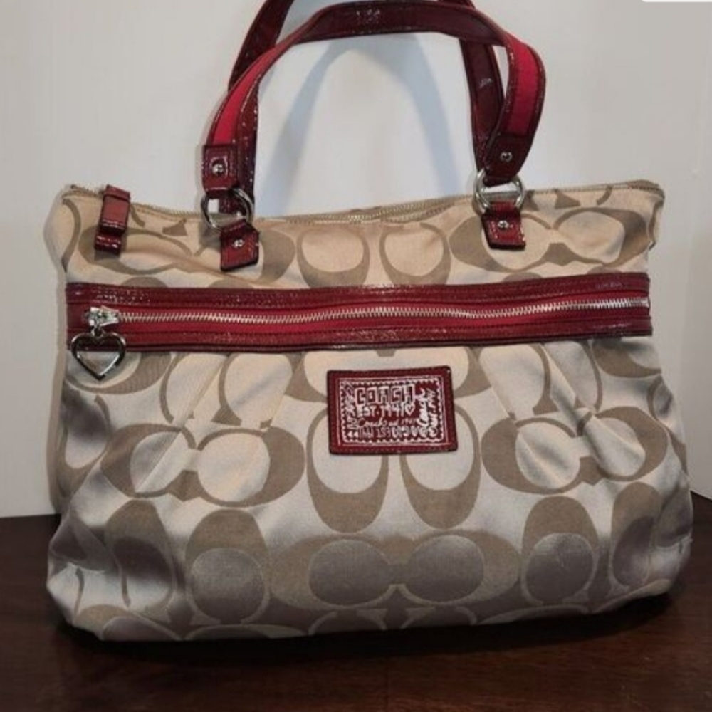 Coach Sateen Poppy Handbag